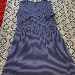 Blue striped dress